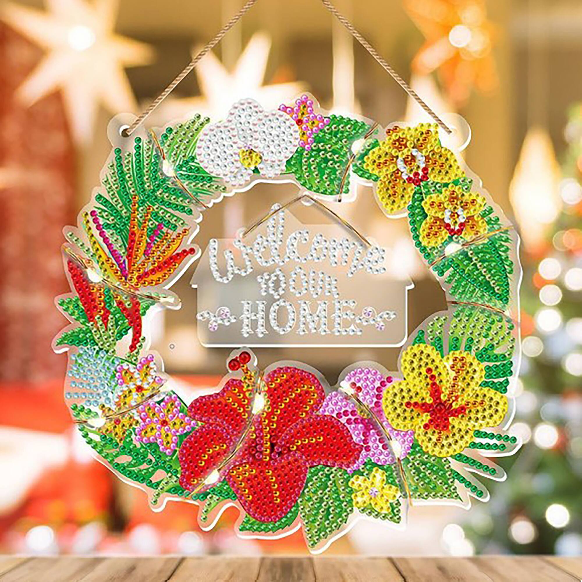 Sparkly Selections Welcome Home Wreath Diamond Painting